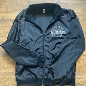 As I Lay Dying American Apparel Black White Windbreaker Zip Up Jacket - Awakened